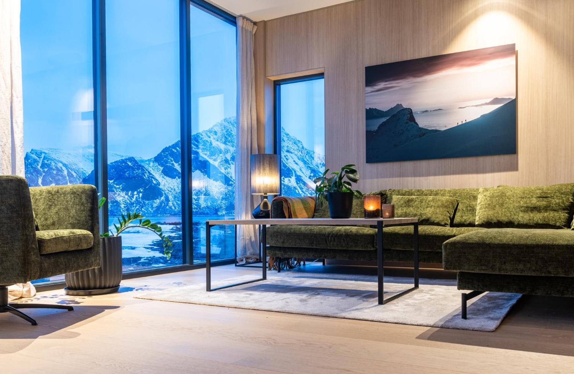 New Luxury Cabin Near Henningsvaer Lofoten Kleppstad Dış mekan fotoğraf